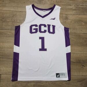 Grand Canyon University GCU Havocs Basketball Jersey Mens L White Purple #1